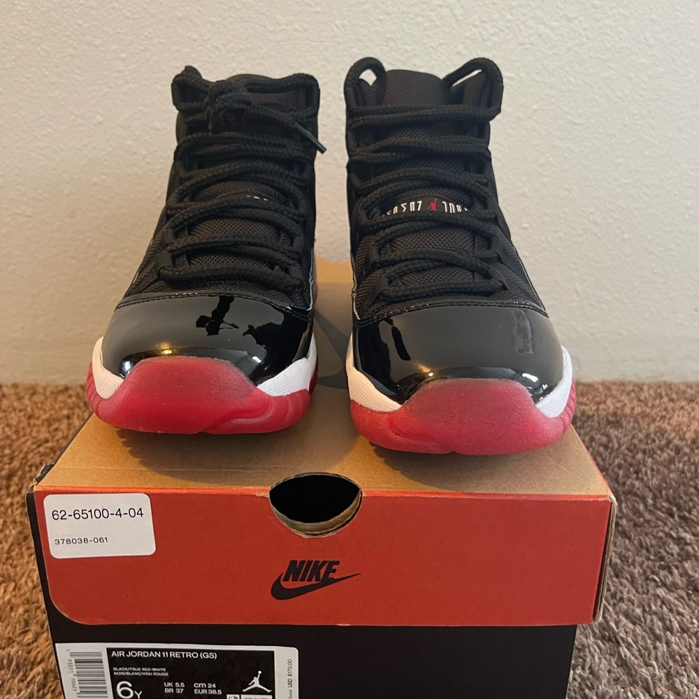 Nike Air Jordan 11 Retro Black and Red Sneakers